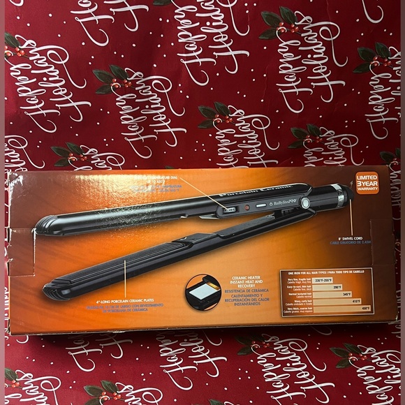BaByliss Pro Professional 1" Porcelain Ceramic Straightening Iron - Picture 3 of 5